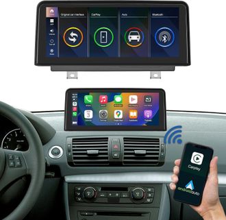 OEM Autorradio De 10,25 Pulgadas Con Pantalla T&aacute;ctil Carplay Para Bmw Serie 1 E81/e82/e87/e88 2004-2008 Con Sistema Ccc, Compatible Con Apple Carplay/andr