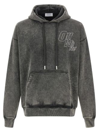 Off-white Grey Outline Arrow Skate hoodie