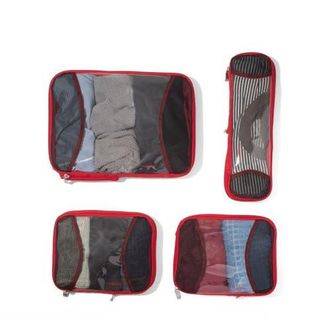 Baggallini Compression Packing Cube 4 Piece Set in Scarlet at Nordstrom