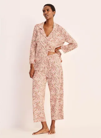 Miiyu Womens Comfortable trimmed pyjama set