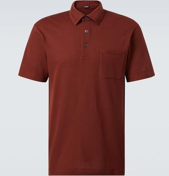 Ermenegildo Zegna Polo in piqué di cotone