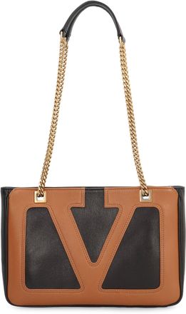 Valentino Garavani Womens Valentino Viva Superstar Piccola Tote Bag Black Lamb Leather