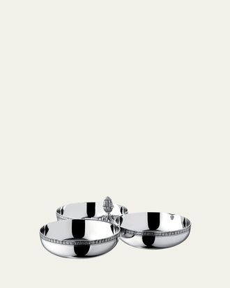 Christofle Malmaison Triple Bowl Server
