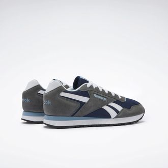 Reebok Classic Sneaker REEBOK CLASSIC REEBOK GLIDE, Damen, Gr. 37,5, weiss (vector navy, grau 5, wei&szlig;), Leder, Synthetik, Textil, Schuhe Sneaker