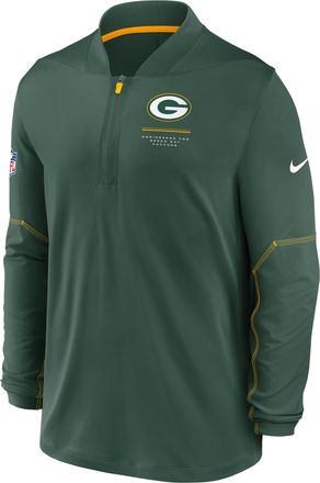 Nike Green Bay Packers Sideline Nike Mens Dri-FIT NFL 1/2-Zip Top in Green | 03BA063K7T-EKU