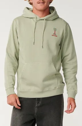 Rip Curl Pacific Rinse Pulllover Hoodie in Sage at Nordstrom, Size Xx-Large