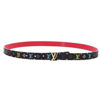 Louis Vuitton Pre-owned Belts, female, Black, Size: ONE SIZE Pre-owned Canvas Belt