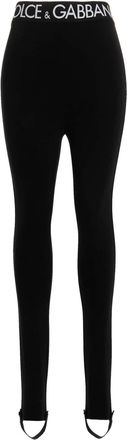 Dolce & Gabbana Logo Leggings Nero-Donna