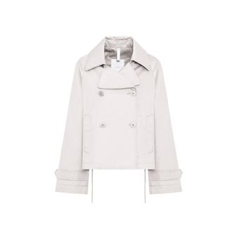 Duno Trench Coats, female, Gray, Size: XS Short Trench Coat