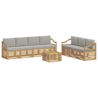 vidaXL Juegos De Sof&aacute;s Madera De Acacia S&oacute;lida Vidaxl