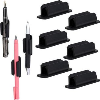 OEM 6 Clips De Silicona Para Bol&iacute;grafos, Soportes Flexibles Para Bol&iacute;grafos Y Clips Para Marcadores Para La Oficina, La Escuela Y El Hogar