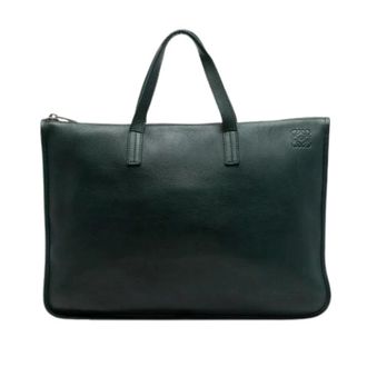 Loewe Pre-owned Tote Bags, female, Green, Size: ONE SIZE Pre-owned Business Tote Bag