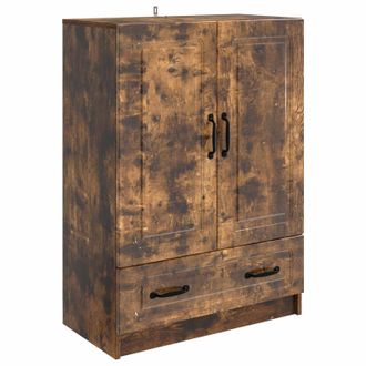 vidaXL Aparador Roble Ahumado 66 X 34,5 X 92 Cm Madera De Ingenier&iacute;a Vidaxl