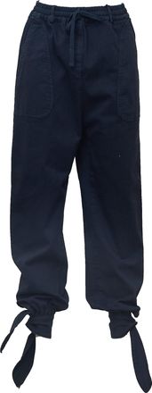 N&deg;21 Utility Cargo Pants with Adjustable Waistband and Tie Hem
