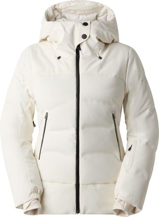 The North Face White Padded Down Jacket with High Collar