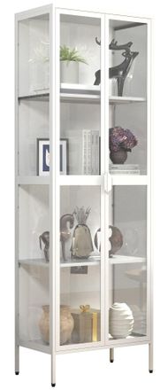 ebuy24 Ebuy24 - Vitrina De Vidrio Vcm De Pie Vitrina De Vidrio Con Vidrio De Seguridad Esg Dimensiones Aprox. Al. 180 X An. 60 X P. 35 Cm Soporte Vitrina Vid