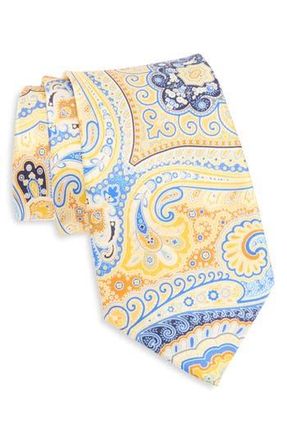 Robert Graham Paisley Floral Silk Tie in Gold at Nordstrom Rack
