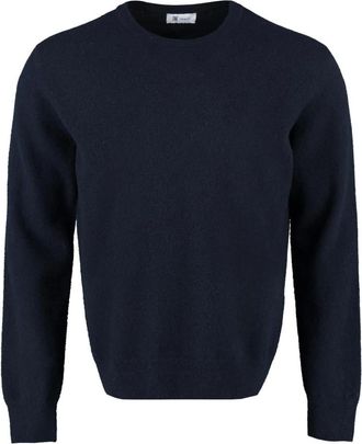 THE (ALPHABET) Jersey de cuello redondo de lana de cordero - Knitwear - Hombre - Azul - M