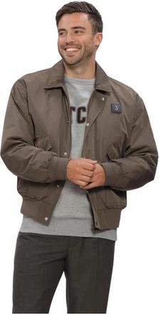 Butcher of Blue Carlos Loose Flight Bomber - Heren - Bomber jackets - Bruin - L - Polyester - Jassen