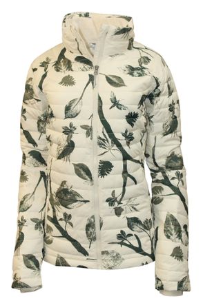 Columbia Womens White Out ll Omni Heat Jacket Puffer (US, Alpha, XX-Large, Regular, Regular, Chalk/Olive 190), Chalk/Olive