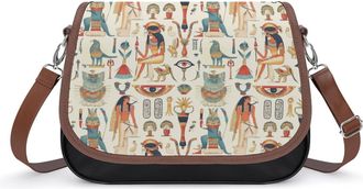 Generic Ancient Egyptian God Crossbody Bags for Women Shoulder Messenger Bag Purse Handbags