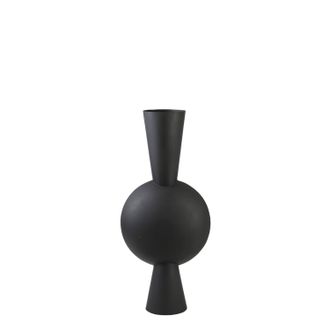 Light & Living Light&living - Vaso Deco Kavandu Mate Negro - 38x22x81 Cm