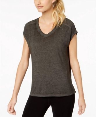 Calvin Klein Activewear Performance Gathered Back Top In Black