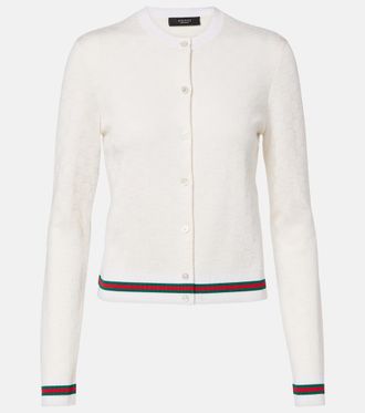 Gucci C&aacute;rdigan de jacquard GG con Web