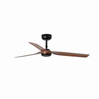 Netlighting Punt Black Dark Wood 3 Blade Ceiling Fan With DC Motor