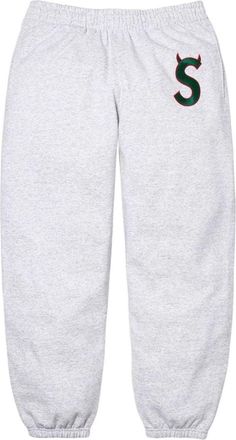 SUPREME SS26 Devil S Logo Sweatpant Grey SUP-SS26-139-GRY
