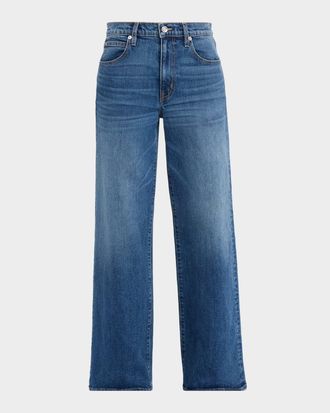 Slvrlake Denim Selena Mid-Rise Wide-Leg Jeans