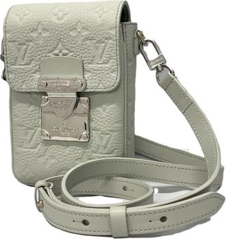 Louis Vuitton Mint Blue Leather Shoulder Bag (Pre-Owned)