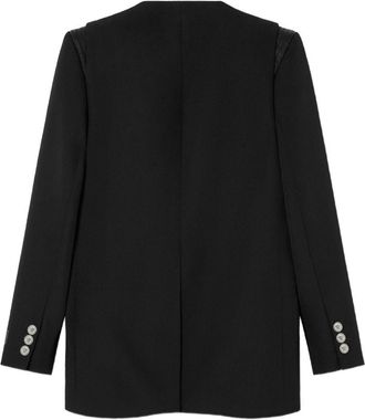 Versace Womens Blazer Black Virgin Wool Jacket