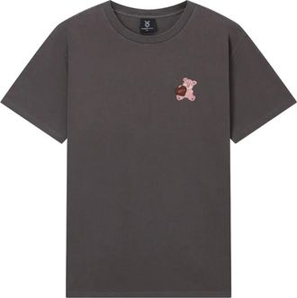 Fingercroxx T-shirt in cotone con stampa bear - Grigio