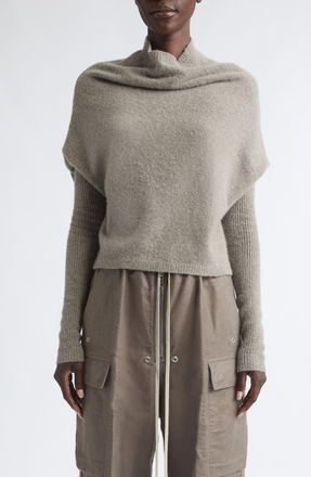 Rick Owens Crater Cashmere Blend Sweater in Dust at Nordstrom, Size X-Small