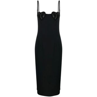 Blumarine Dames, Jurken, Zwart, Maat: XS Viscose