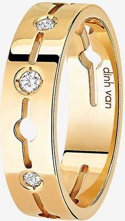 Dinh Van Ring aus Gelbgold und Diamanten Pulse PM 5 mm
