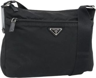 Prada Pre-owned Vintage Crossbody Bag - Dames - Vintage Schoudertas - Zwart - ONE Size - Leer - Vintage