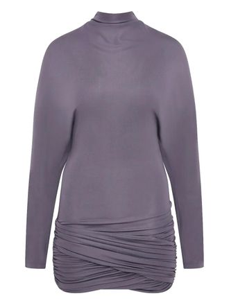 CHRISTOPHER ESBER Luna draped jersey mini dress - Purple