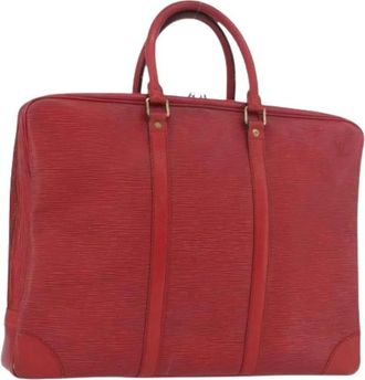 Louis Vuitton Pre-owned Handbags, female, Red, Size: ONE SIZE Pre-owned Epi Leather Business Bag