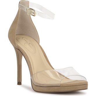 Jessica Simpson Daisile Ankle Strap Sandal in Almond Torsue at Nordstrom, Size 10