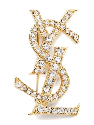 Saint Laurent 1990-2000s Cassandre brooch - Gold