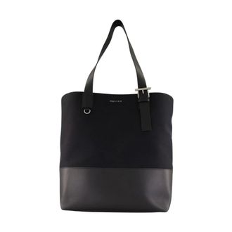 Alexander McQueen Shopping Bags, male, Black, ONE SIZE, T-Bar Shopper