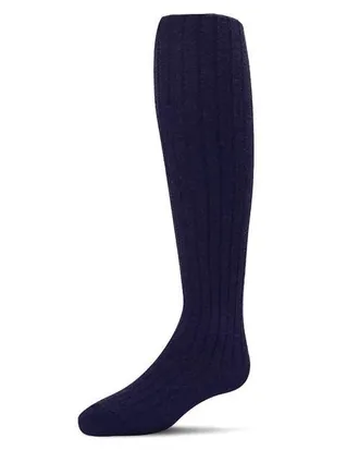 MeMoi Ribbed Non-Binding Infant Tights in Navy at Nordstrom, Size 12-24M