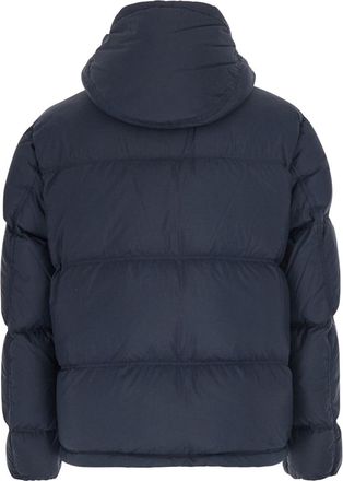 Stone Island Mens Down Jacket Blue Padded &