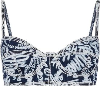 Dsquared2 Reggiseno a fiori - Blu