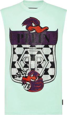 Philipp Plein Tanktop - Heren - Tops zonder mouwen - Groen - S - Katoen - Tops