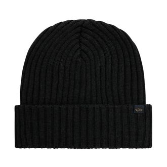 Paul & Shark Gorro de Lana Suave Cool Touch - Accessories - Hombre - Negro - ONE SIZE