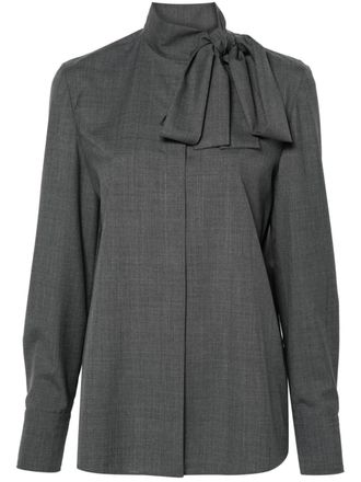 Valentino Garavani virgin-wool blouse - Grey
