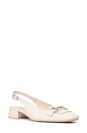 Nero Giardini Slingback Bit Loafer Pump in Latte at Nordstrom, Size 5Us
